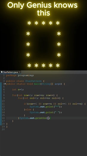 Java hollow triangle in 15 sec 😱 || logical programing in java 🔥#shorts
