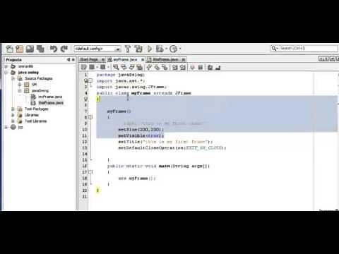 Java Swing Tutorial 2 - Jframe using palette
