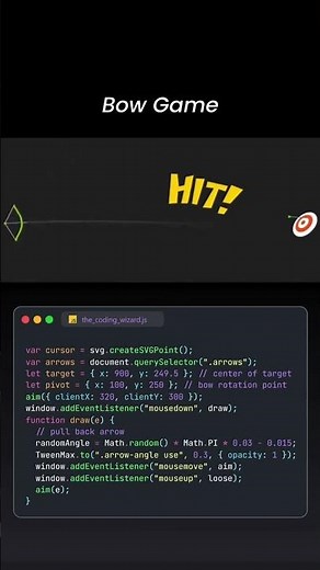 Bow Game 🏹 💘 | HTML CSS JavaScript Game Source Code (Download & Play Now!)