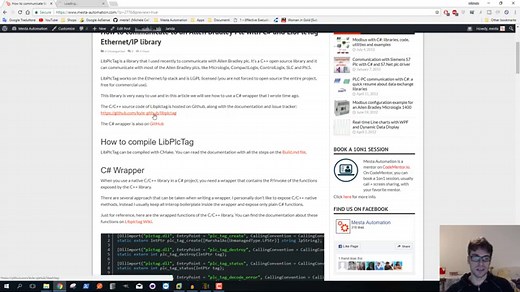 How to communicate to an Allen Bradley Plc with C# and LibPlcTag Ethernet/IP library