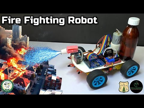 DIY Fire Fighting Robot using Arduino | Auto Fire Chaser and Extinguisher