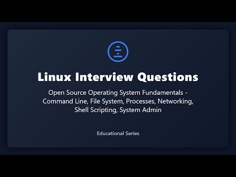 Linux Interview Questions for Beginners: Fundamentals, Commands & Scripting