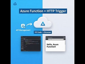 Azure Function Tutorial | HTTP Trigger + VS Code → Browser + API Management | AZ-104 Tips