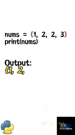 Day 20/45 – Sets in Python | #Python | #programming
