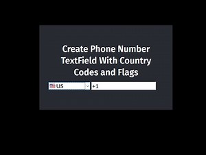 Create Phone Number TextField With Country Codes and Flags using HTML and javascript