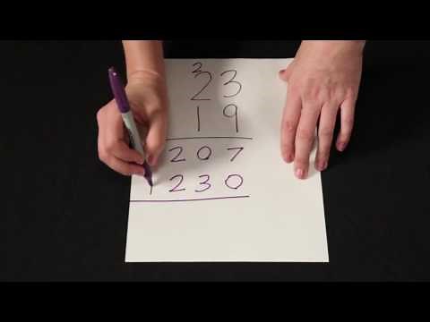 Multiplying 23 x 19 Using the Traditional Algorithm