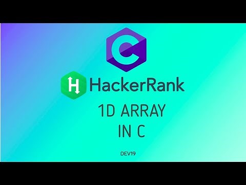 11 : 1D Array In C | Hackerrank C Solutions