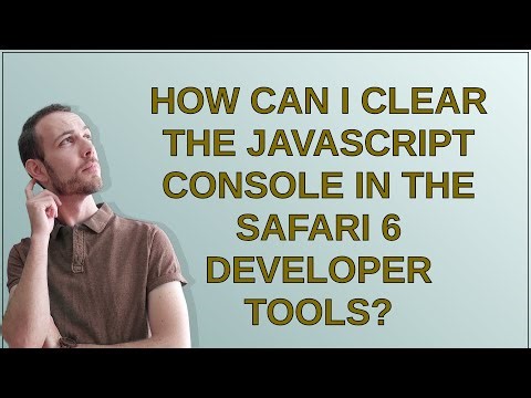 Apple: How can I clear the JavaScript console in the Safari 6 developer tools?