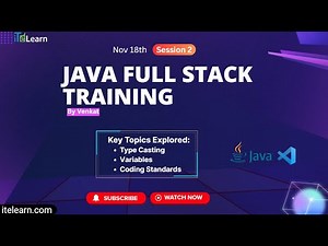 Java Training (Session 2) 18 Nov : Type Casting, Variables , and Coding Standards