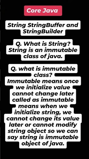 "Understanding String, StringBuffer, and StringBuilder in Core Java | Immutable vs Mutable"