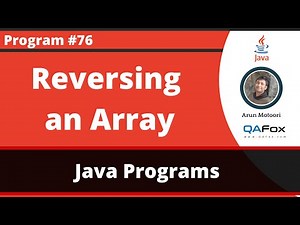 Java program to reverse the elements in the array