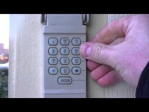 How to reset your garage door keypad pin number
