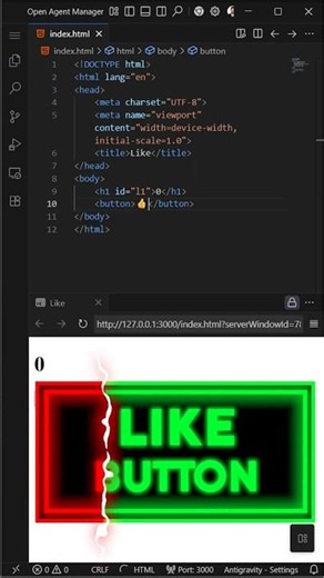 How I Made a Like Counter That Actually Works #coding #tutorial #shorts