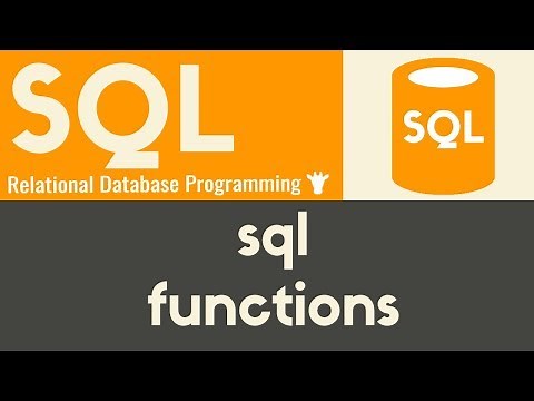 Functions | SQL | Tutorial 14