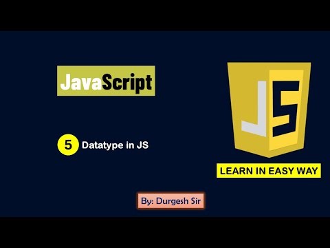 JavaScript | Datatype in JavaScript | JavaScript for O-level | #thesciencetop