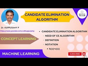 32 Candidate Elimination (CE) Algorithm - Introduction