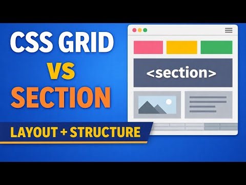 CSS Grid Layout Explained for Beginners | HTML Section Tag with Real Examples