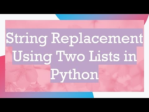String Replacement Using Two Lists in Python