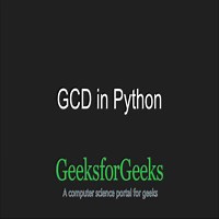 GCD in Python