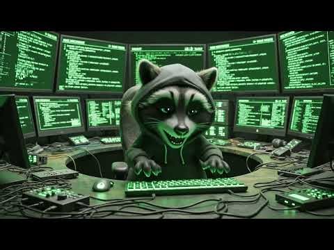 Raccoon Hacker Coding