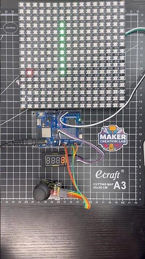 Arduino Snake Game Project - LED Matrix + Joystick #arduino #arduinoproject #snakegame