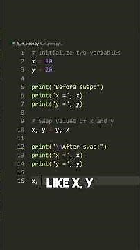 How to swap variables in Python