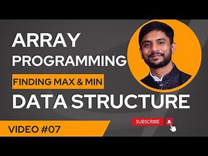 Finding Max Min in Array | Data Structure | In Hindi