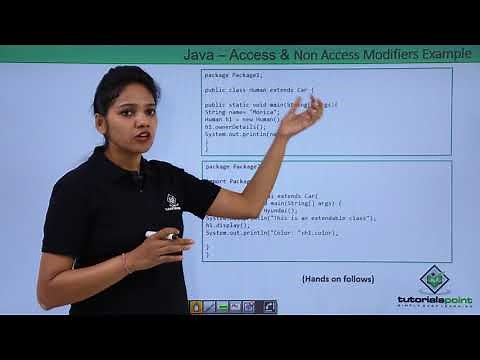 Java - Access & Non Access Modifier Example