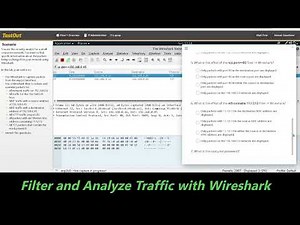 6.5.11 Filter and Analyze Traffic with Wireshark (TestOut Lab), only for learning purpose.