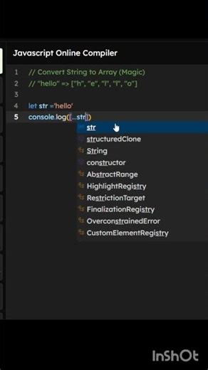 Convert String to Array in ONE LINE 😱 | JavaScript Magic