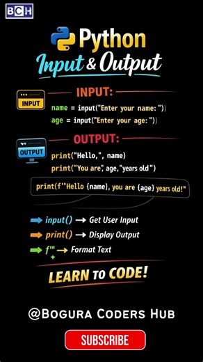 Python Input & Output Explained in 08 Seconds 🔥 | Beginner Friendly! | learn Python fast | Coding