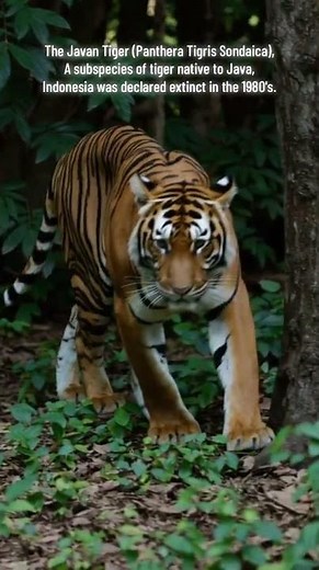 Javan Tiger - Extinct Species #mammal