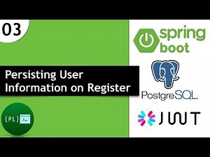 Spring Boot - REST API using PostgreSQL and JWT [3] - Persisting User Information on Register