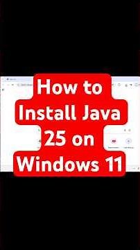 How to Install Java JDK 25 on Windows 11 in 2 Minutes