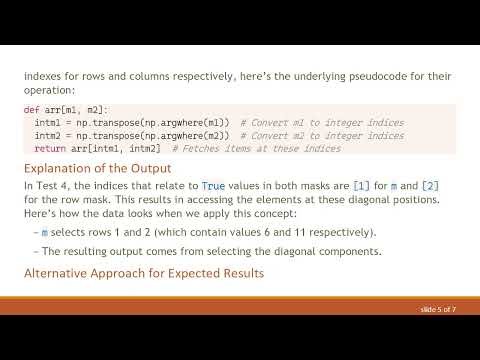Understanding NumPy Boolean Mask Slicing