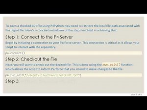 Unlocking Your Checked-Out Files in P4Python