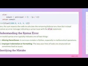Fixing the invalid syntax in "else" Error in Python Code