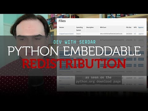 How to use the Python embeddable redistribution to make standalone apps