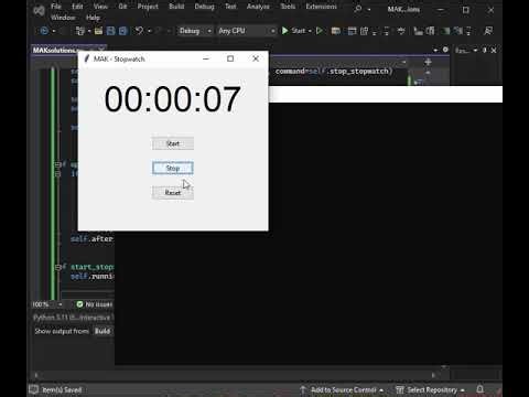 How to Create Stopwatch in Python Tkinter #python #programminglanguage