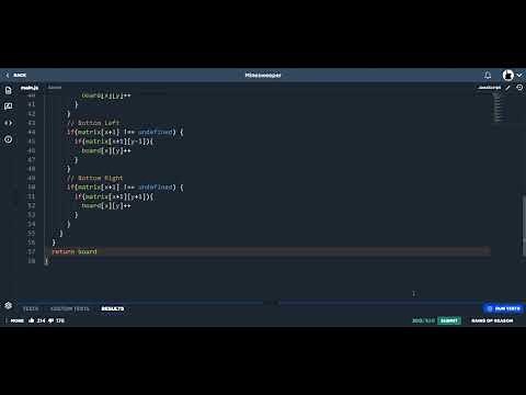 Minesweeper - Javascript - Code Signal