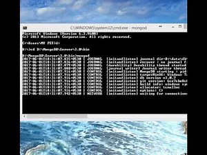 Open MongoDB in Windows using CMD