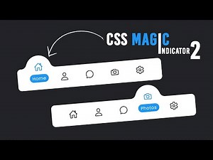 Magic Navigation Menu Indicator using Html CSS & Javascript | Curve Outside Effects 02