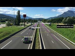 Vehicle Speed Detection using OpenCV Python