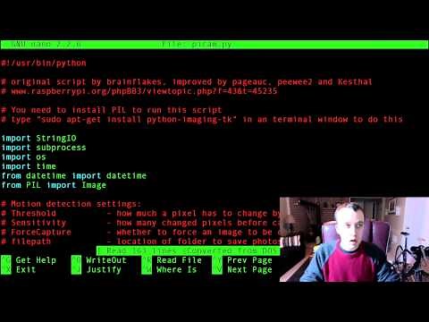 Raspberry Pi Tutorial 15 - Detect Motion Using Camera