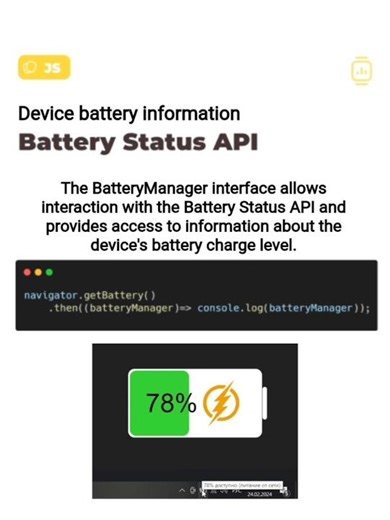 ☢️ Battery Status API #css #javascript #html #webdevelopment #animation #python #tutorial #status #x