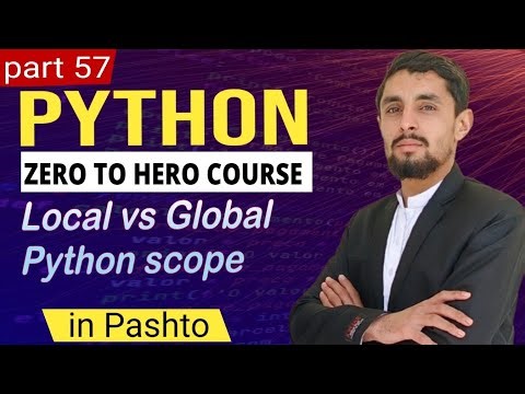 Local vs Global Variables, Scope in Python in Pashto | Scope #57