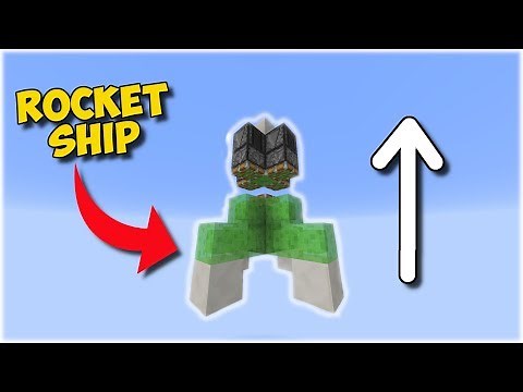 WORKING ROCKET SHIP IN MINECRAFT!!!
