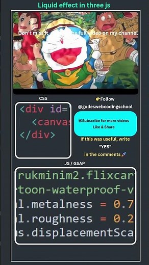 🔥 3D Liquid Wave Animation in JavaScript | Mind-Blowing Three.js Background Effect 🌊