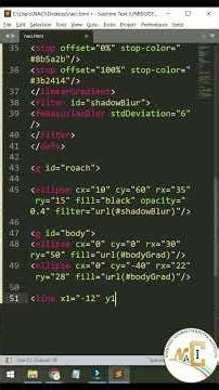 This Cockroach Follows Your Mouse SVG, javascript Animation #shorts