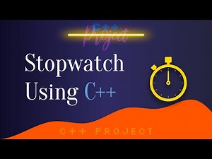 Making a STOPWATCH Using C++ | C++ Programming Tutorial | C++ Mini Project